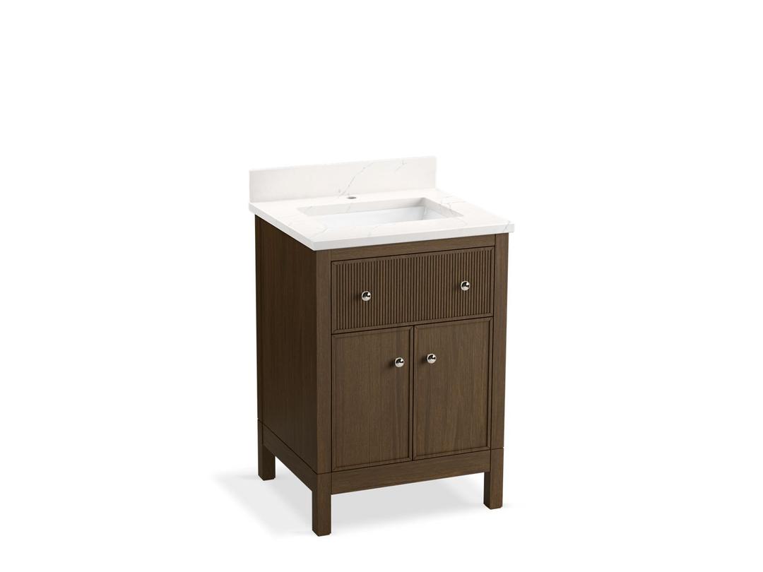 24'' bathroom vanity cabinet with sink and quartz top by Kohler