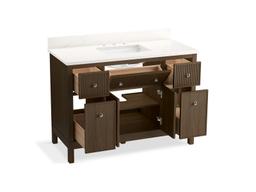 MalinE by Studio McGee 48'' bathroom vanity cabinet with sink and quartz top - image 6