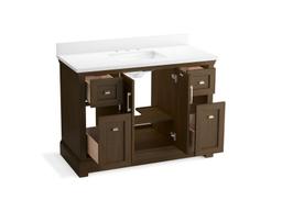 CharlemontE 48'' bathroom vanity cabinet with sink and quartz top - image 15