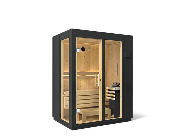 Two-person Indoor Sauna With Floor - Graphite Grey
