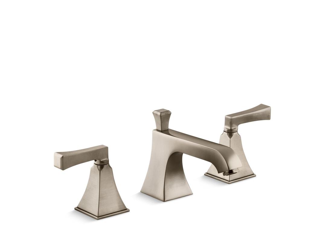 Kohler Memoirs Stately Widespread Bathroom Sink Faucet, 1.2 Gpm - Vibrant Brushed Bronze by Kohler