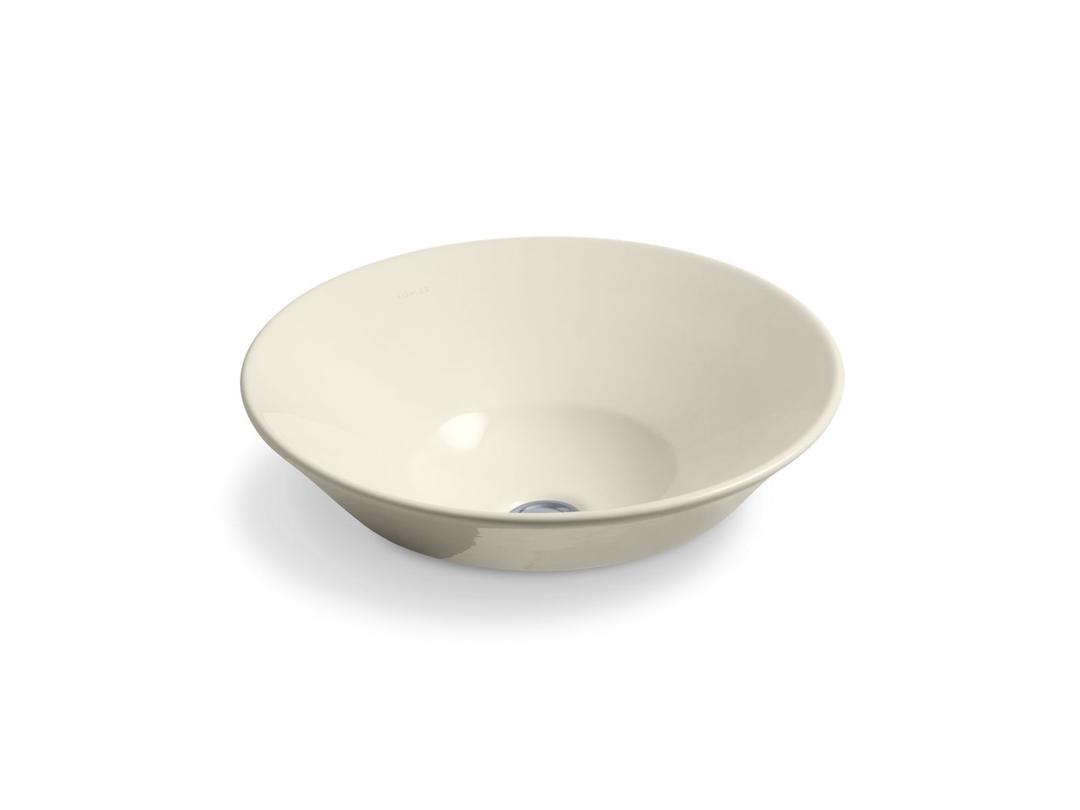 Conical Bell Vessel or wall-mount bathroom sink by Kohler