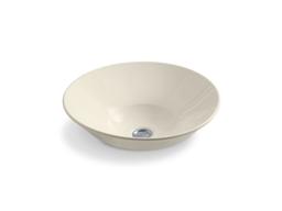 Conical Bell vessel or wall-mount bathroom sink with glazed underside - image 2
