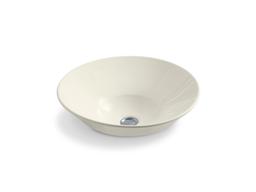 Conical Bell vessel or wall-mount bathroom sink with glazed underside - image 5