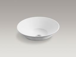 Conical Bell vessel or wall-mount bathroom sink with glazed underside - image 7