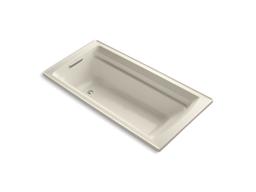Archer 72'' x 36'' alcove bath with Bask heated surface, alcove, right drain - image 13