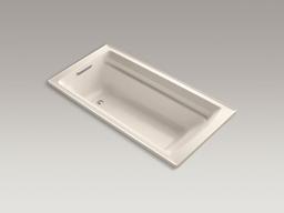 Archer 72'' x 36'' alcove bath with Bask heated surface, alcove, right drain - image 14