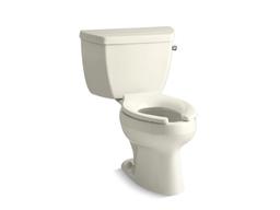 Kohler Wellworth Classic Toilet | Two-Piece | Elongated | 1.6 GPF | Flushmate Pressure-Assist - Biscuit - image 1