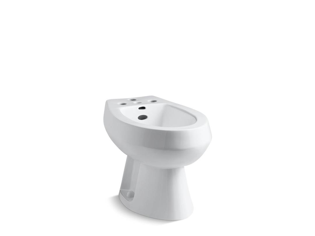 San Tropez Vertical spray bidet with 4 faucet holes by Kohler