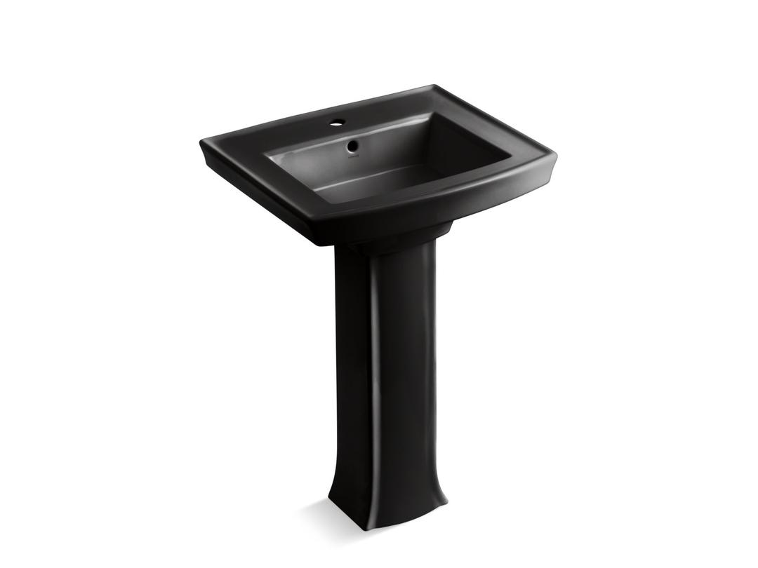 Archer 24'' rectangular pedestal bathroom sink by Kohler