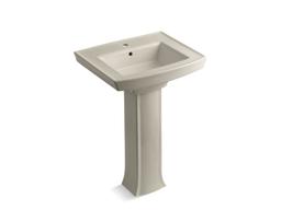 Archer 24'' rectangular pedestal bathroom sink - image 8