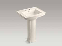 Archer 24'' rectangular pedestal bathroom sink - image 15