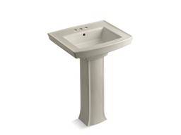 Archer 24'' rectangular pedestal bathroom sink - image 16