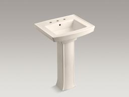 Archer 24'' rectangular pedestal bathroom sink - image 15