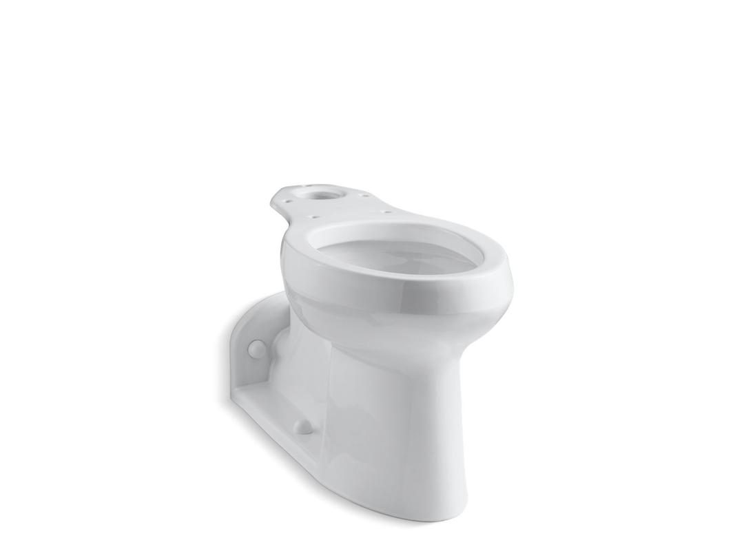 BarringtonE Floor-mount rear spud antimicrobial toilet bowl with skirted trapway by Kohler