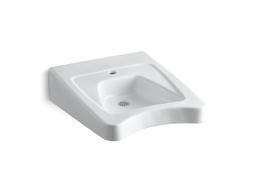 Kohler Morningsidee 20'' X 27'' Wall-mount/concealed Arm Carrier Wheelchair Bathroom Sink With Si... - image 1