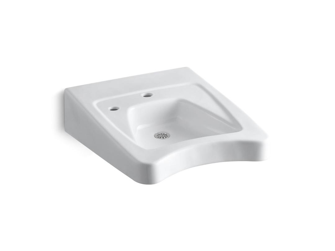 Kohler Morningsidee 20'' X 27'' Wall-mount/concealed Arm Carrier Wheelchair Bathroom Sink With Si... by Kohler