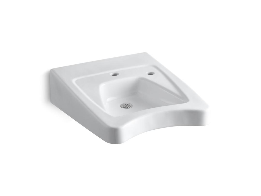 Kohler Morningsidee 20'' X 27'' Wall-mount/concealed Arm Carrier Wheelchair Bathroom Sink With Si... by Kohler