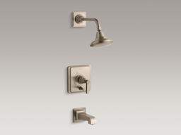 Kohler Pinstripe Pure Rite-temp Bath and Shower Trim Kit with Push-button Diverter and Lever... - image 4