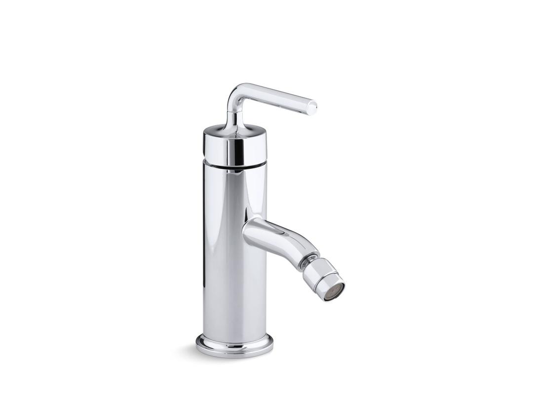 Kohler Purist Horizontal Swivel Spray Aerator Bidet Faucet With Straight Lever Handle - - Polishe... by Kohler
