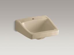 ChesapeakeE 19-1/4'' x 17-1/4'' wall-mount/concealed arm carrier bathroom sink with single faucet hole - image 3