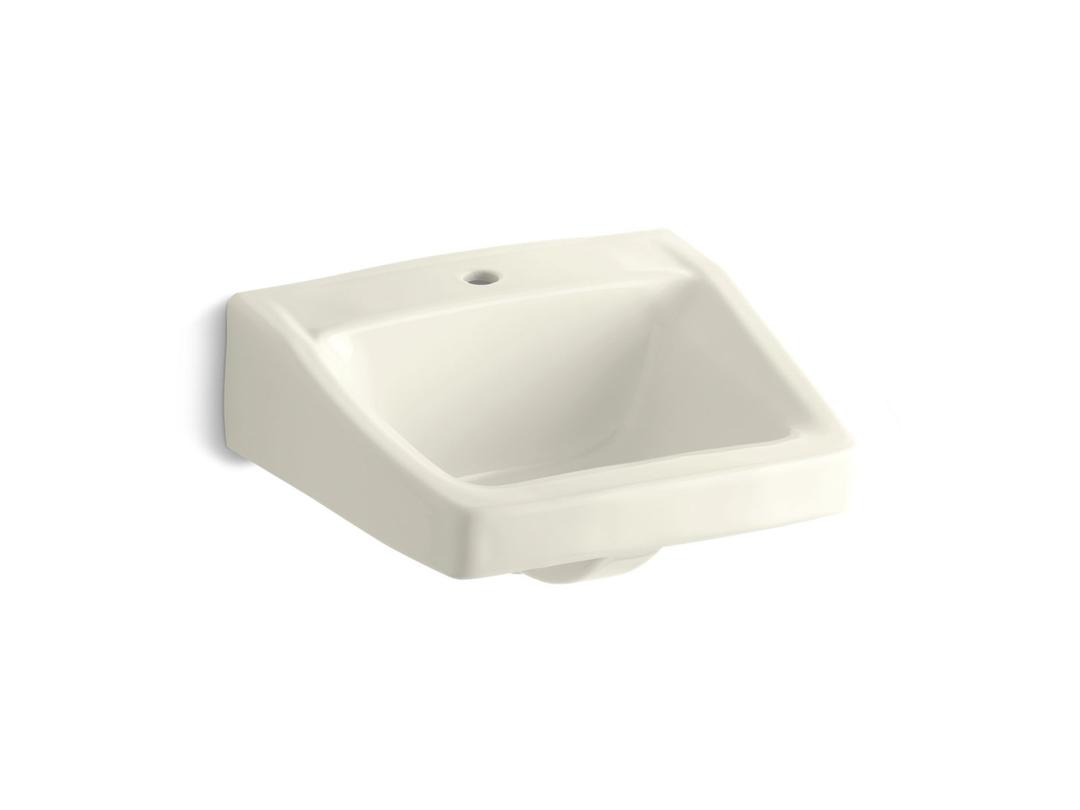 ChesapeakeE 19-1/4'' x 17-1/4'' wall-mount/concealed arm carrier bathroom sink with single faucet hole by Kohler