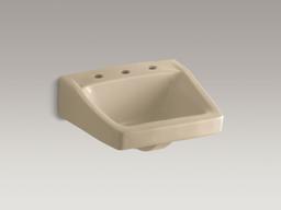 ChesapeakeE 19-1/4'' x 17-1/4'' wall-mount/concealed arm carrier bathroom sink with 8'' widespread faucet hole - image 2