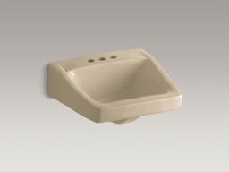 ChesapeakeE 19-1/4'' x 17-1/4'' wall-mount/concealed arm carrier arm bathroom sink with 4'' centerset faucet holes - image 3