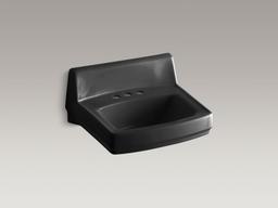 GreenwichE 20-3/4'' x 18-1/4'' wall-mount/concealed arm carrier bathroom sink with 4'' centerset faucet holes and no overflow - White - image 4