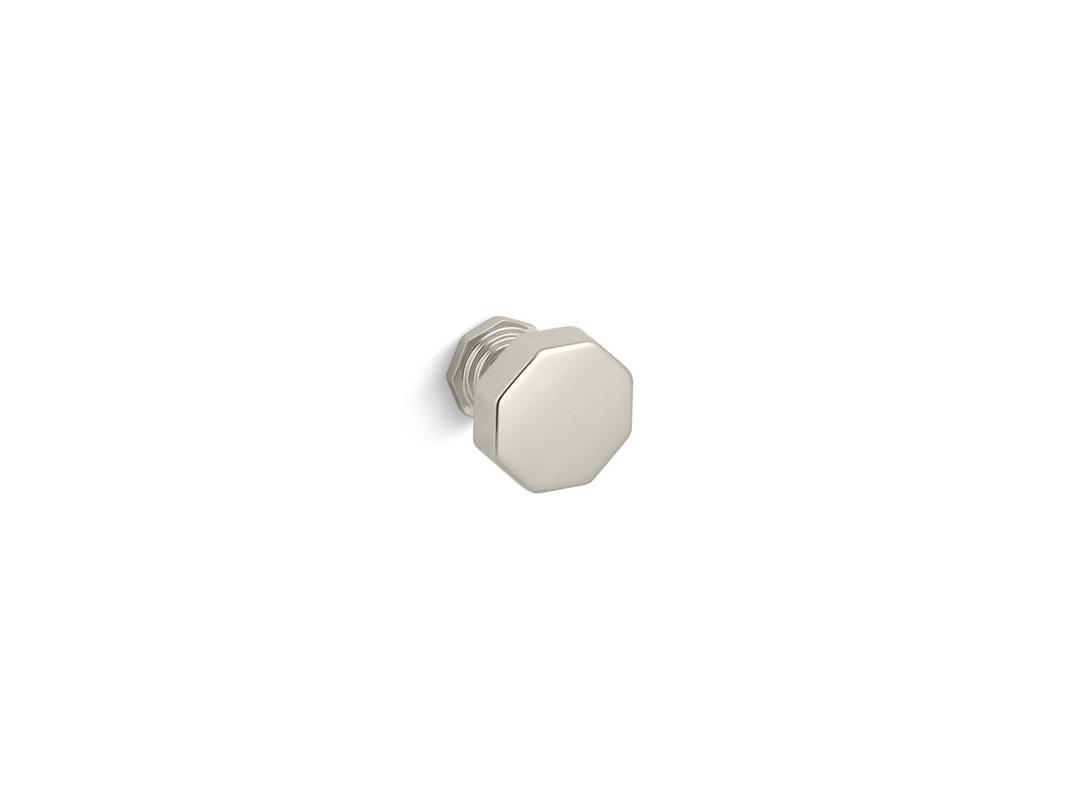 Kohler Pinstripe Cabinet Knob - Vibrant Polished - Nickel by Kohler