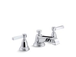 Kohler Pinstripe Widespread Bathroom Sink Faucet With Lever Handles, 1.2 Gpm - - Polished Chrome - image 1