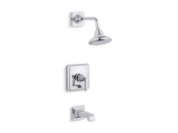 Kohler Pinstripe Pure Rite-temp Bath and Shower Trim Kit with Push-button Diverter and Lever... - image 1