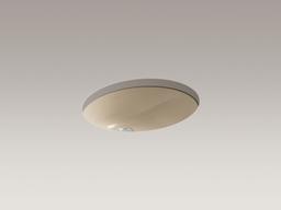 Caxton 19-1/4'' oval undermount bathroom sink with glazed underside, no overflow - image 12