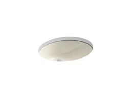 Caxton 19-1/4'' oval undermount bathroom sink with glazed underside, no overflow - image 13