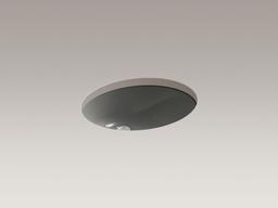 Caxton 19-1/4'' oval undermount bathroom sink with glazed underside, no overflow - image 15