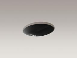 Caxton 19-1/4'' oval undermount bathroom sink with glazed underside, no overflow - image 17