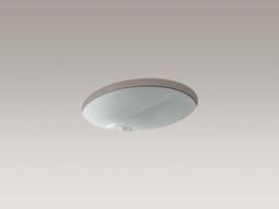 Caxton 19-1/4'' oval undermount bathroom sink with glazed underside, no overflow - image 18