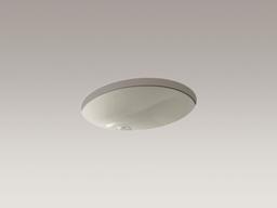 Caxton 19-1/4'' oval undermount bathroom sink with glazed underside, no overflow - image 19