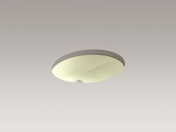 Caxton 19-1/4'' oval undermount bathroom sink with glazed underside, no overflow - image 24