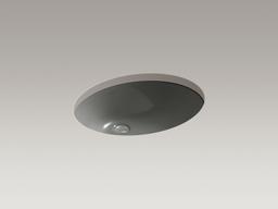 Caxton 21-1/4'' oval undermount bathroom sink with glazed underside, no overflow - image 5