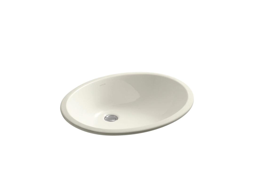 Caxton 21-1/4'' oval undermount bathroom sink by Kohler