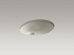 Caxton 21-1/4'' oval undermount bathroom sink with glazed underside, no overflow - image 10