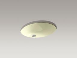 Caxton 21-1/4'' oval undermount bathroom sink with glazed underside, no overflow - image 14