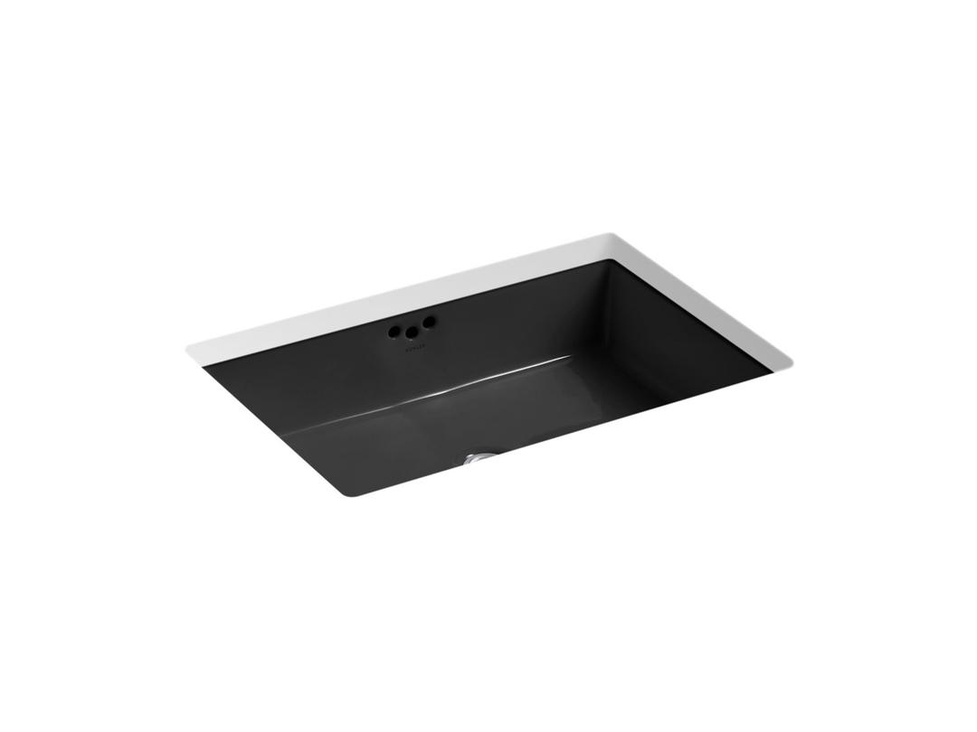 Kathryn 23-7/8'' x 15-5/8'' x 6-1/4'' Undermount bathroom sink with glazed underside by Kohler