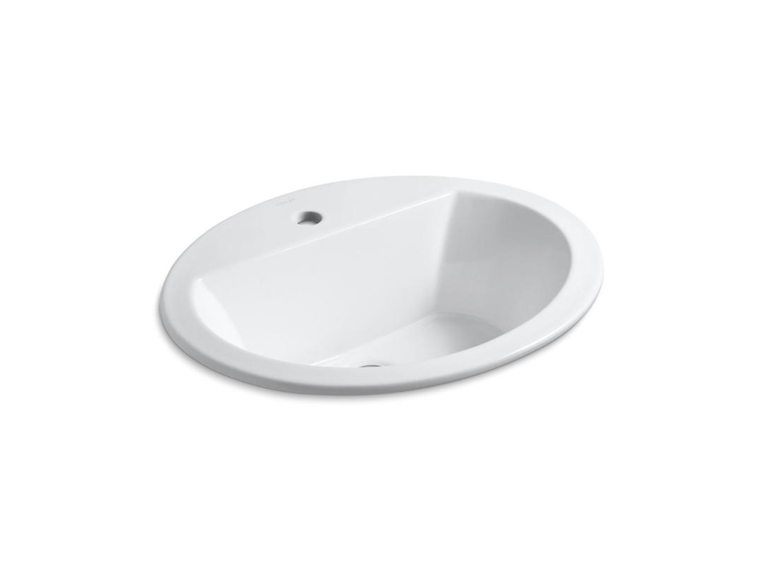Bryant 20-1/4'' oval drop-in bathroom sink by Kohler
