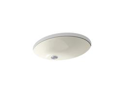 Caxton 21-1/4'' oval undermount bathroom sink with glazed underside, no overflow - image 9