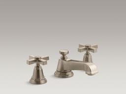 Kohler Pinstripe Pure Widespread Bathroom Sink Faucet With Cross Handles, 1.2 Gpm - Vibrant - Bru... - image 4