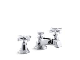 Kohler Pinstripe Pure Widespread Bathroom Sink Faucet With Cross Handles, 1.2 Gpm - Vibrant - Bru... - image 2