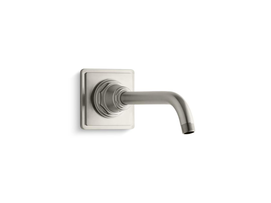 Kohler Pinstripe Shower Arm And Flange - Vibrant - Brushed Nickel by Kohler