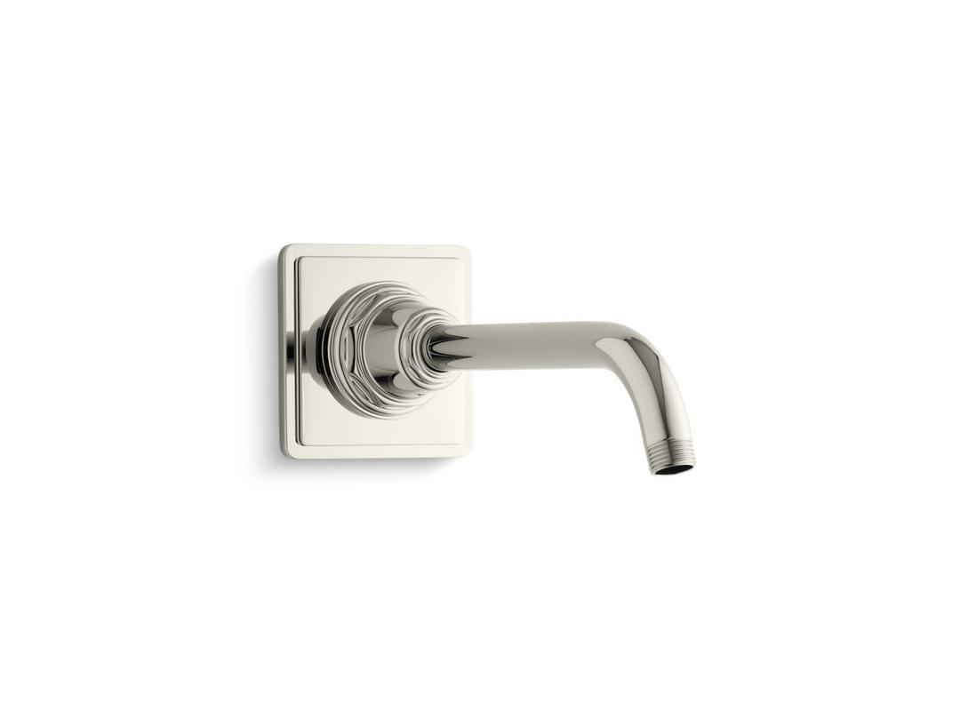 Kohler Pinstripe Shower Arm And Flange - Vibrant Polished - Nickel by Kohler